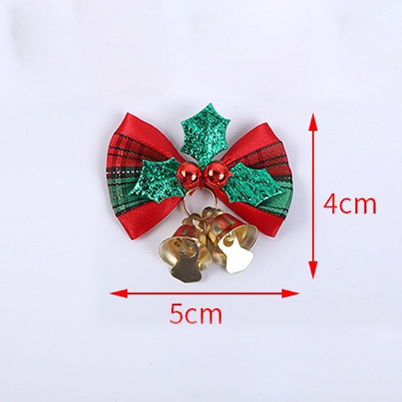 8Pcs Kerstboom Boog Kerst Ornamenten Bel 5 Type Fir Huis Tuin Bows Kerst/Bruiloft/Verjaardag decoratie