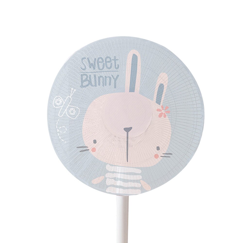 Electric Fan Cover Safe Anti-pinch Hand Child Protection Net Dust Cover All-inclusive Safety Protection Net Cover: rabbit