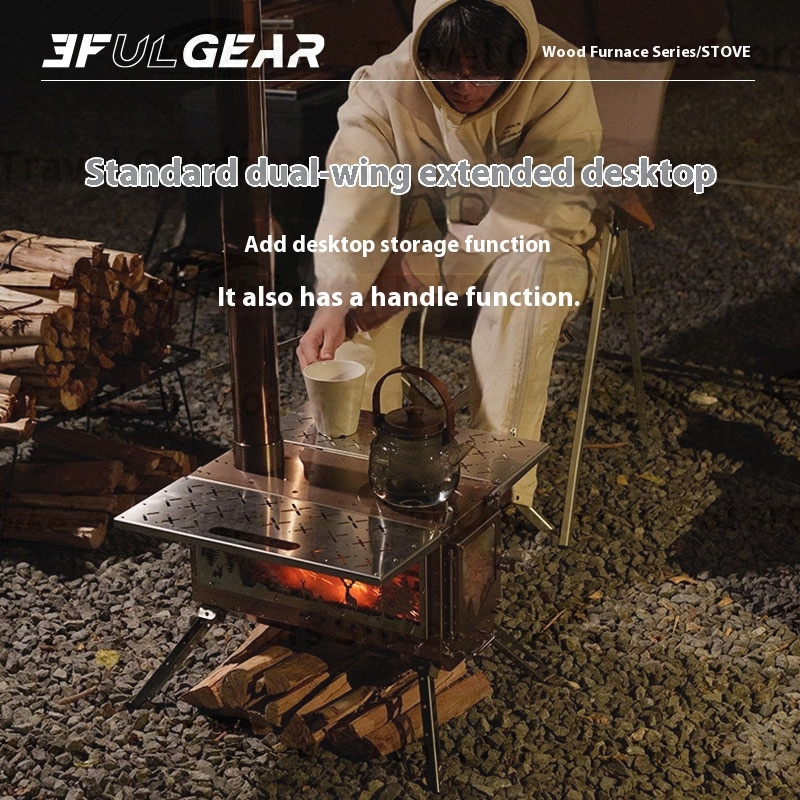 3F UL Gear Fire Houtkachel Pelletkachel Ovenbrander Kerst Open haard Trip Kamp In hoogte verstelbaar Opvouwbaar roestvrij staal