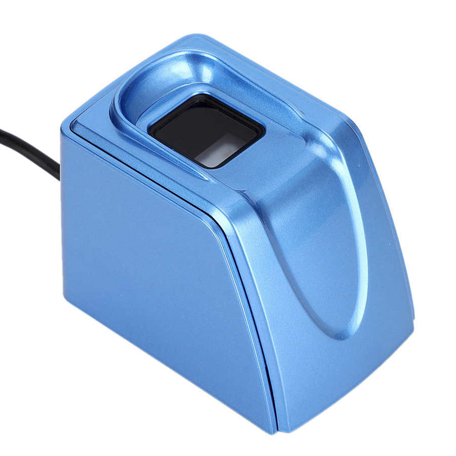 Lector de escáner de huella dactilar inteligente con cable de 1,5 m USB azul para ordenador portátil PC