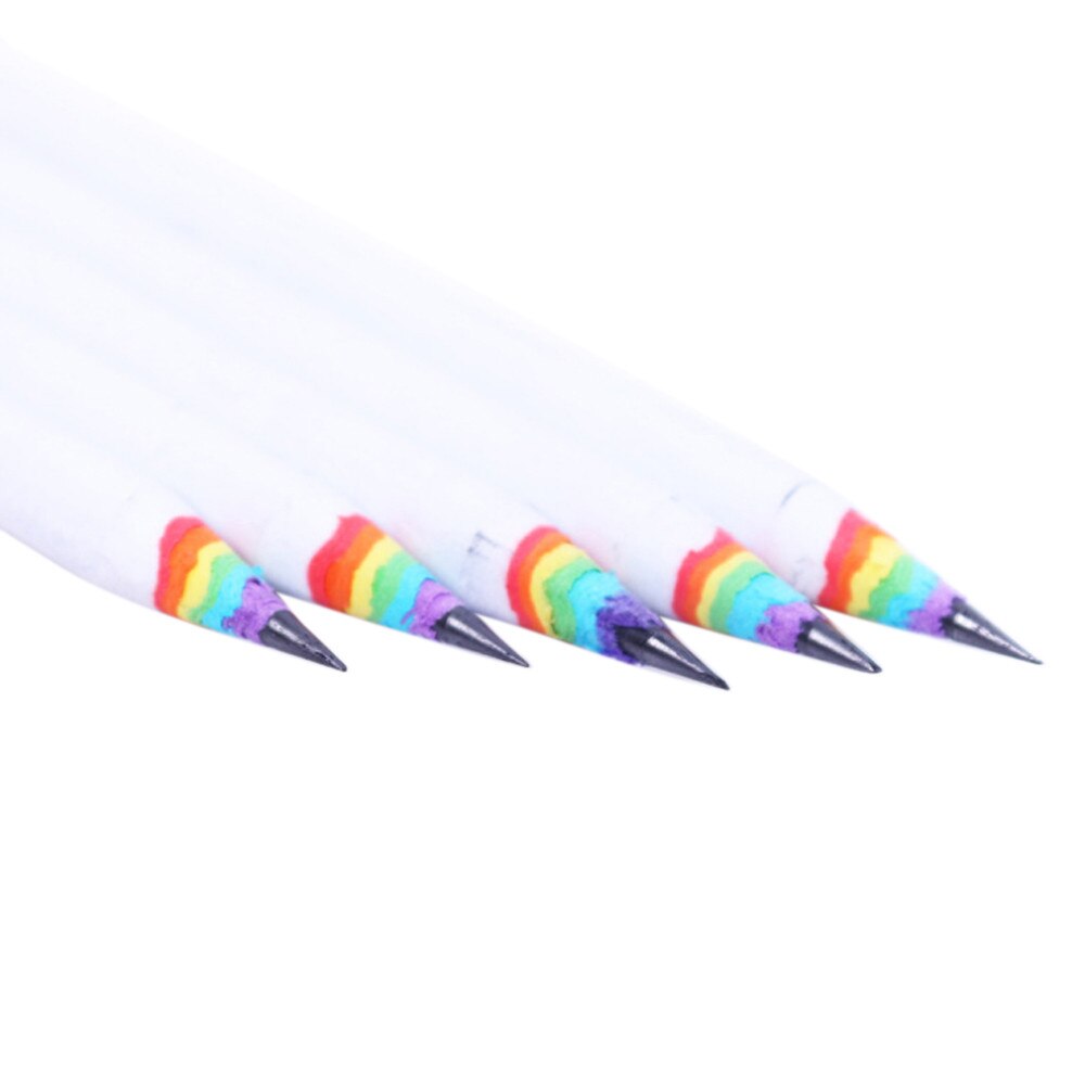 2B Pencil Attached Writing Learn Drawing Pencil Sketch School Office Stationery Painting Pencils: White