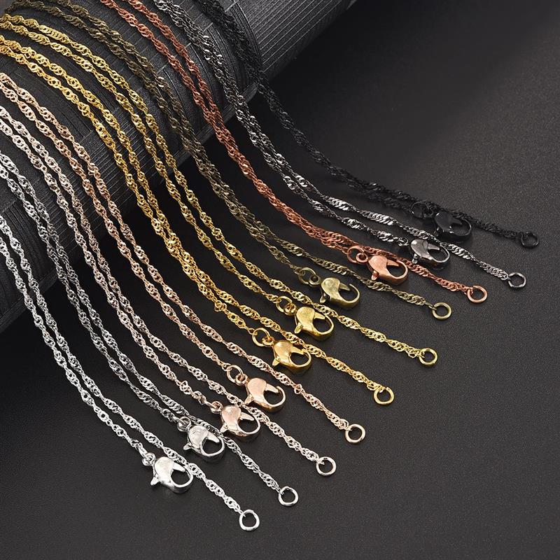 10 pièces colliers chaîne cuivre serpent chaînes pour pendentif collier bijoux faisant des accessoires