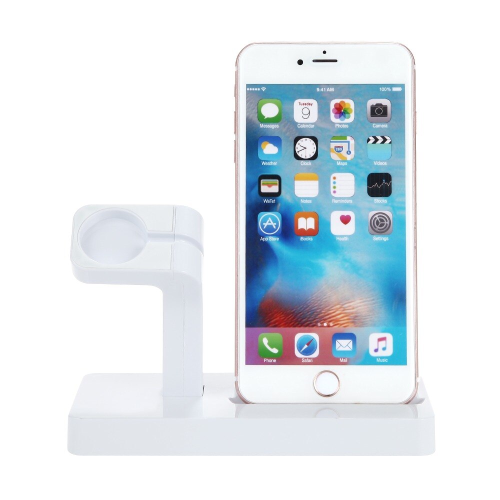 2 i 1 ladestander til apple watch ladestation dock iwatch series 6 5 4 3 se til iphone 11 pro max xr  x 10 9 8 7 6