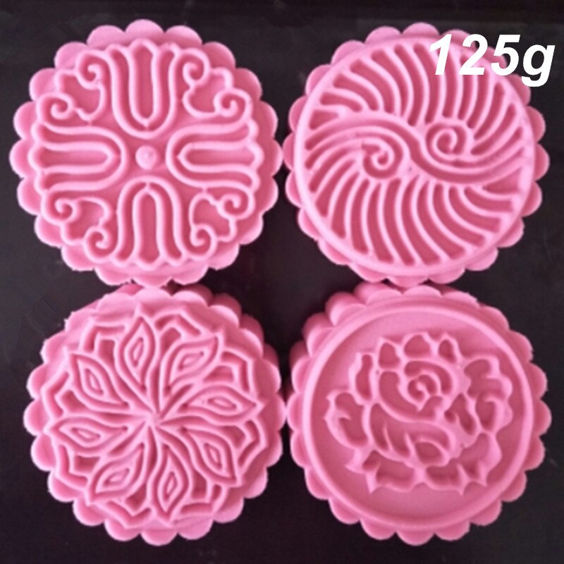 Moule à gâteau en forme de lune, 75g, 100g, 125g, outils de pâtisserie ronde pression manuelle, moule à gâteau en forme de lune en option 1 ensemble: HY17