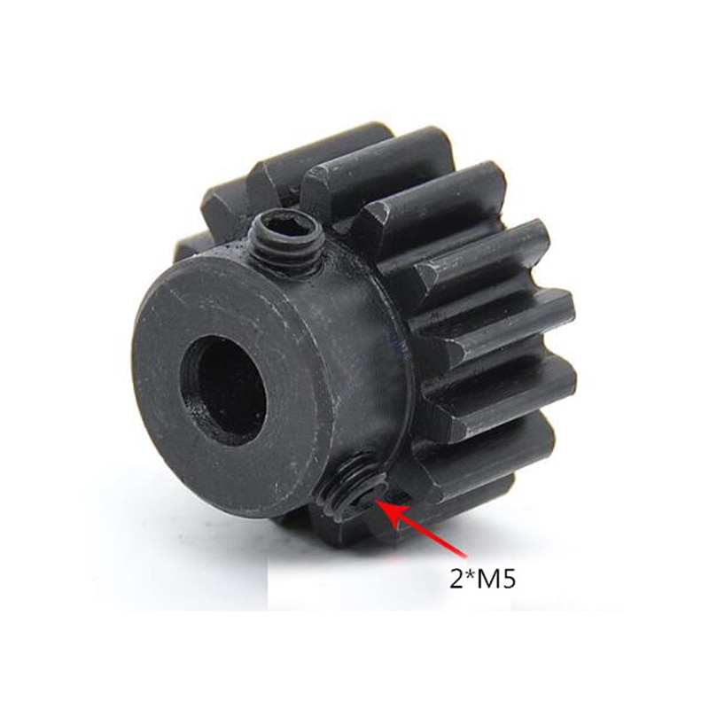 Pignon d&#39;engrenage droit 1.5M 17T 18T 19T 18 dents Mod 1.5 largeur 12mm alésage 5-12mm dents 45 # acier, engrenage cnc, transmission R