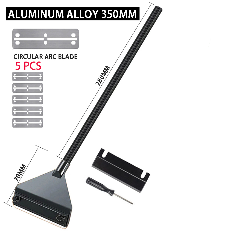 Aquarium flat sand algae removal dual-use glass Algae scraper stainless steel household cleaning to tools Fish tank accessories: GRAY