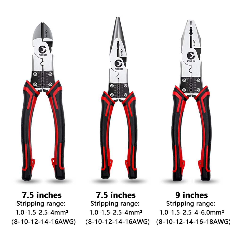 Multifunctionele Universele Punttang Diagonale Tang Universele Kniptang Elektricien Speciale Tangen Tool