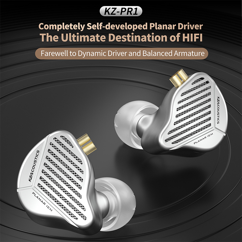 KZ PR1 Dual Cavity Planar Driver 13.2MM Drive Unit Słuchawki Słuchawki muzyczne HiFi Bass Monitor Słuchawki douszne Sportowy zestaw słuchawkowy