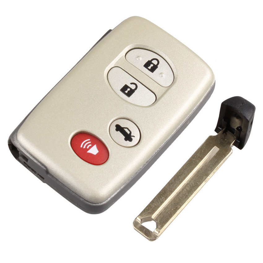 2/3/4 Button Replacement Remote Key Shell Case Fob for Toyota Land Cruiser Prado with uncut insert key