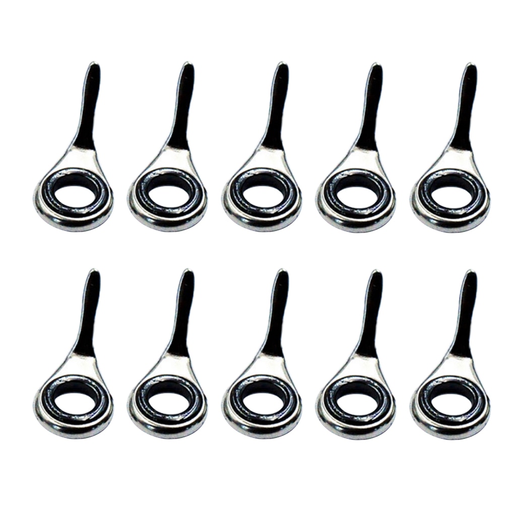 10 sztuk wędki przewodniki pierścienie żyłka przewodniki oczy zestawy 2/3/3. 8/5. 1/6. 8mm akcesoria wędkarskie Pesca 4 #5 #6 #8 #10 #
