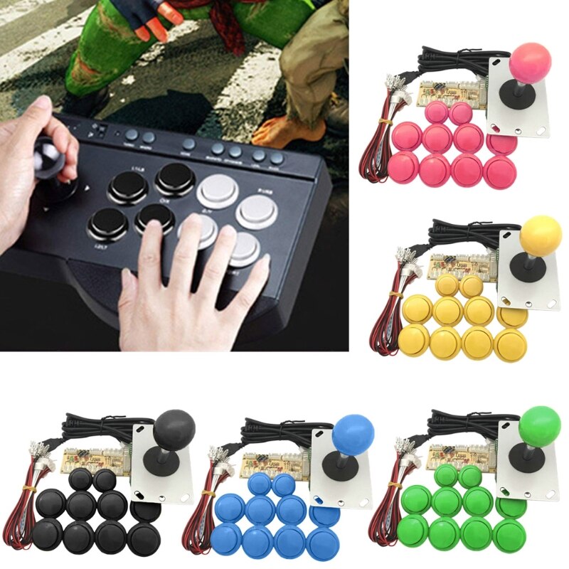 Joystick d'arcade Kit de bricolage zéro retard encodeur USB à PC PS3