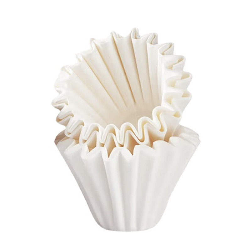 50PCS 155x45mm Hand Brewed Drip Filter Coffee Filter Paper, Fits B75 Coffee Dripper & 1-2 Cups Wave Dripper Coffee Filter Papers