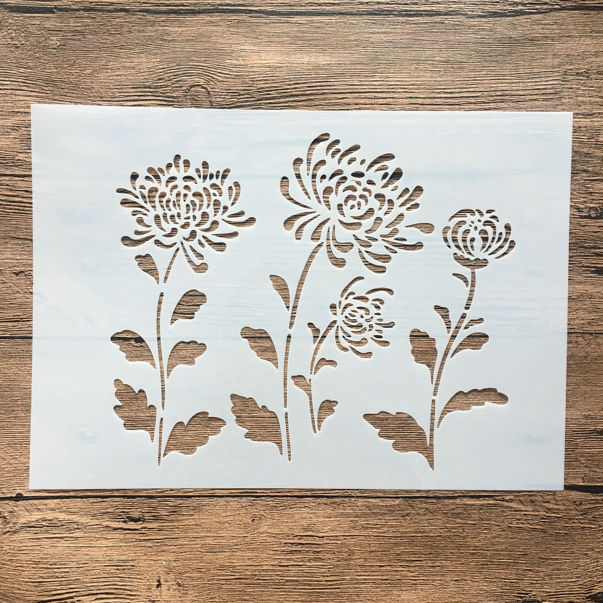 A4 29 * 21cm Flowers DIY Stencils Wall Painting Sc... – Vicedeal