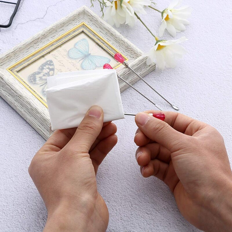 2 Sets Silicone Resin Mold Tool Set Stirring Needle Spoon Jewelry Making Kit, Pink+Rose Red