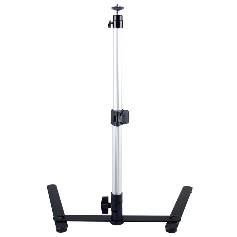 Conjunto de suporte de mesa ajustável para fotografia equiment mini monopé + telefone clipe de luz de preenchimento de controle bluetooth