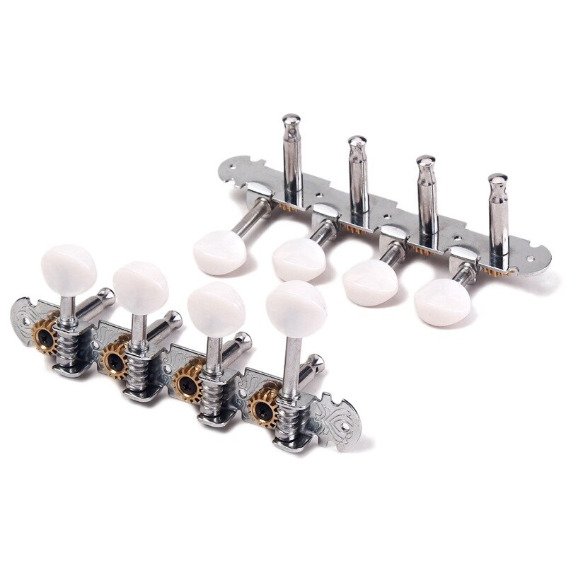 thumbnail interactive-video image 1 of Metallor Mandolin Tuning Pegs - 4 Left + 4 Right - Chrome, Open Gear - For Mandolin & Banjo - MHA 402 1 of 2