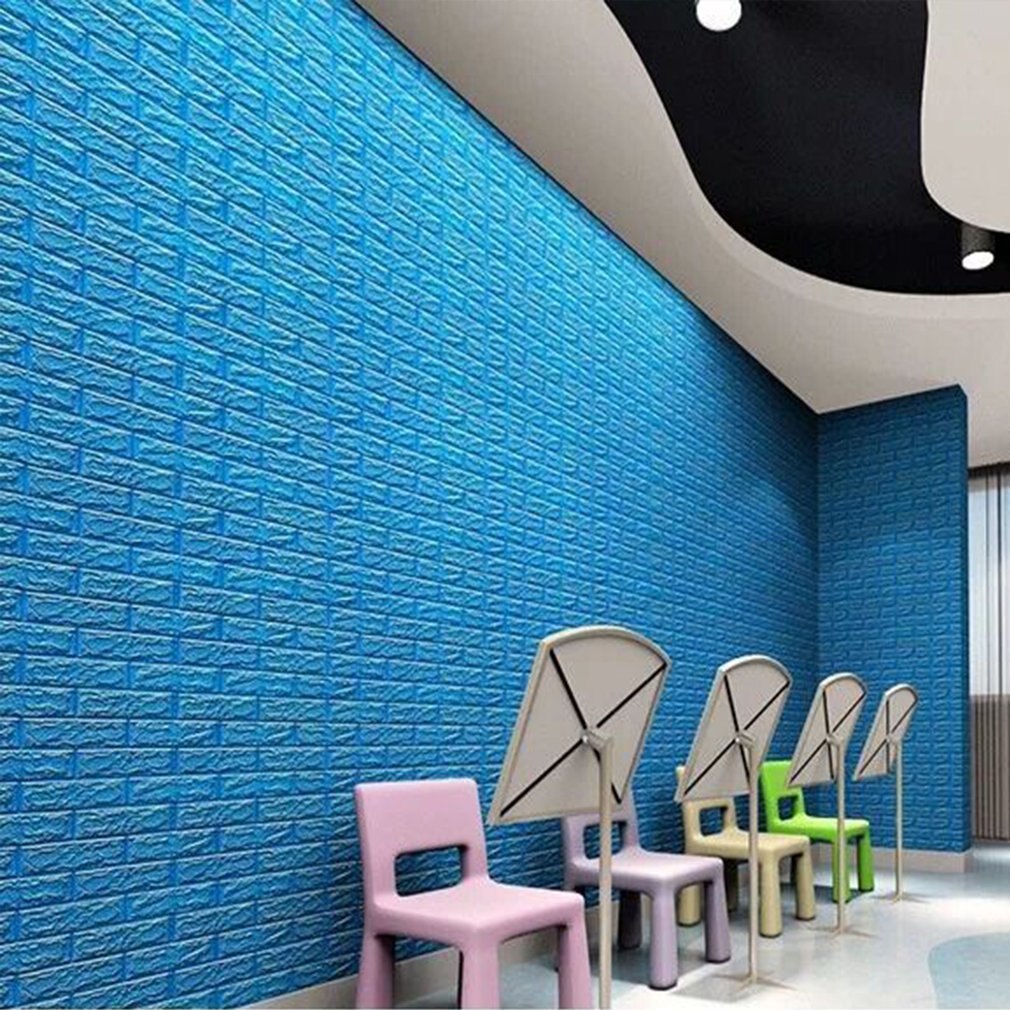 3D Wall Stickers Self Adhesive Foam Brick Room Decor DIY Wallpaper Wall Decor Living Wall Sticker Room Home Drcor 70x15cm