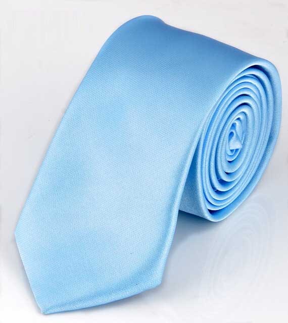 Corbata roja estrecha informal para hombre, corbata negra delgada para hombre, accesorios sencillos para , corbatas formales de C005, 5cm: c14 Light Blue