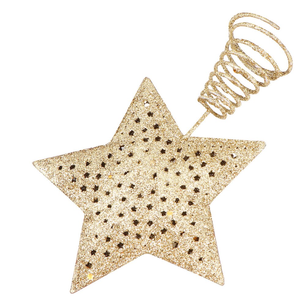 1Pc Tree Topper Funny Glittering Treetop Decor Star Tree Topper for Christmas: Default Title