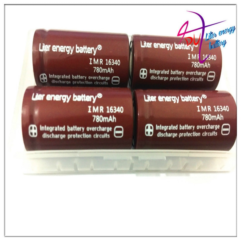 Liter energy battery RCR 123 16340 780mAh 3.7V Li-ion Rechargeable Battery Lithium Batteries with Retail Package