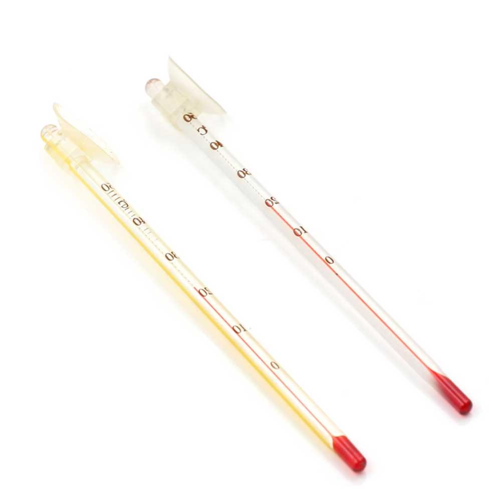 15Cm Hydrometer Aquarium Glas Aquarium Thermometer Aquarium Dompelpompen Glazen Thermometer Met Zuignap