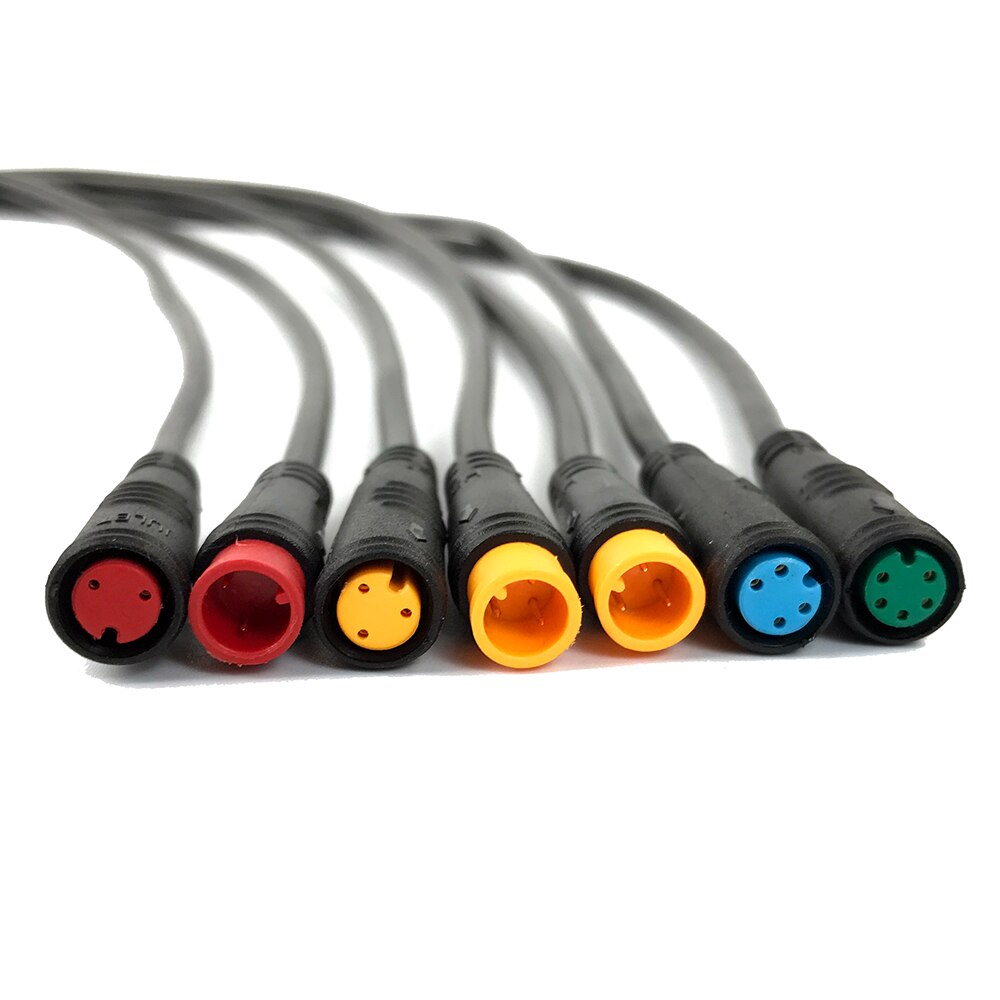 RICETOO Julet 2/3/4/5 Pin Conversion Line Waterproof Extension Cable Wire for Throttle Display Ebrake Light Ebike Parts