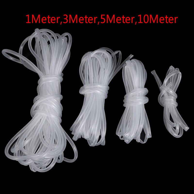 Akvarium fisketank dam pumpe rør 4*6mm hvit svart farge akvarium 1m/3m/5m/10m oksygen pumpeslange luftboble stein