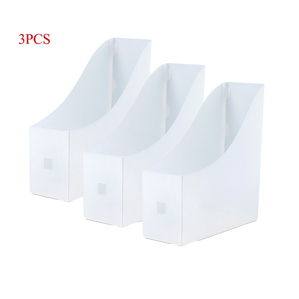 2/3/5Pcs Plastic File Holder Magazine Book Rack Document Tray Desktop Storage File Organizer Office School Supplies Stationery: 3PCS