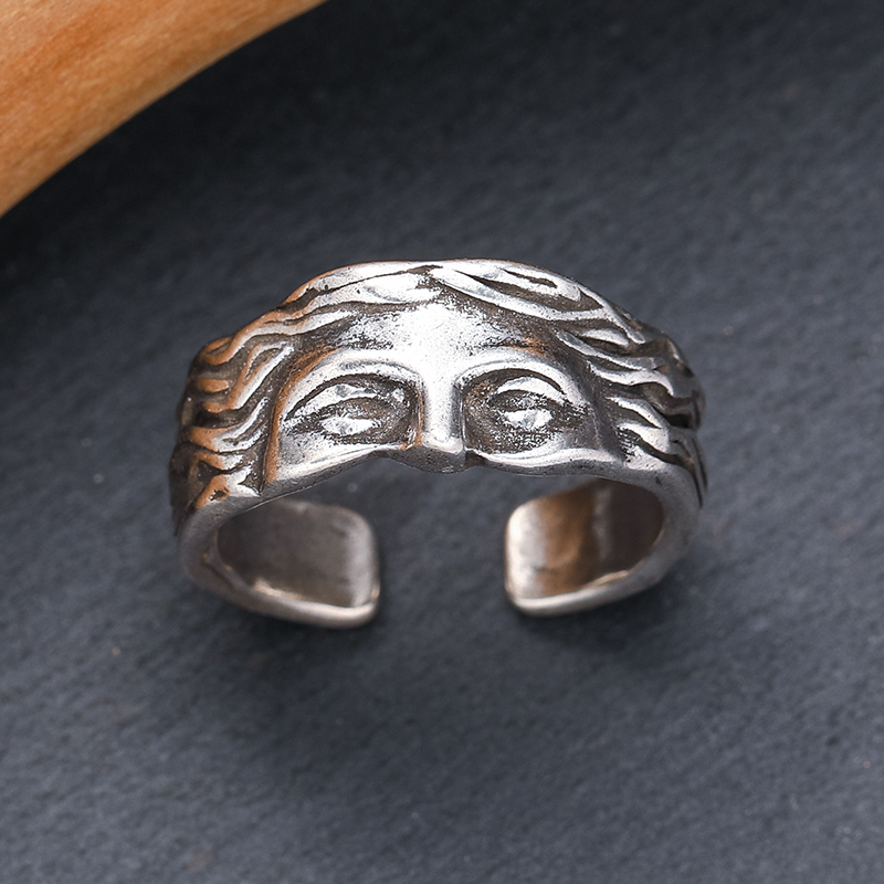 anillo de pegamento en forma de gota de rama esmaltada, anillo azul quemado artístico y fresco, accesorios de de de vacaciones para mujer a la y Retro: Gris