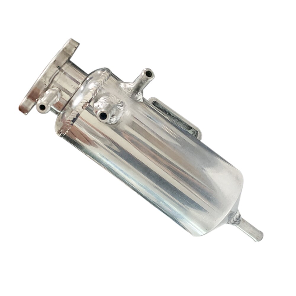 Radiator Aluminium Gepolijst Koelvloeistof Swirl Pot Breather Separator Tank Universele