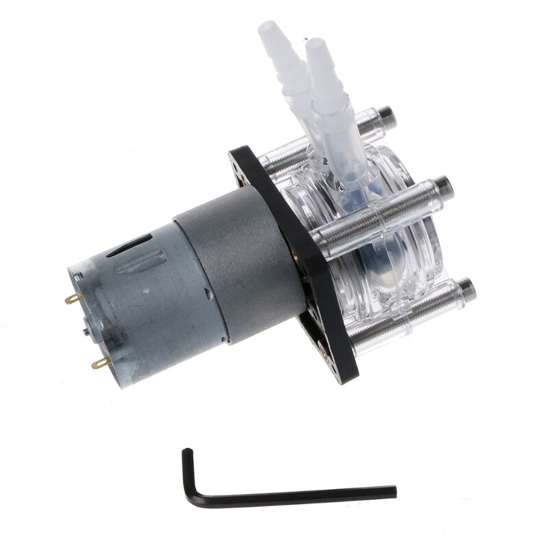 Dc 12/24v peristaltiske pumper storstrømsdoseringspumpe vakuum akvarium lab analytisk  u1jb