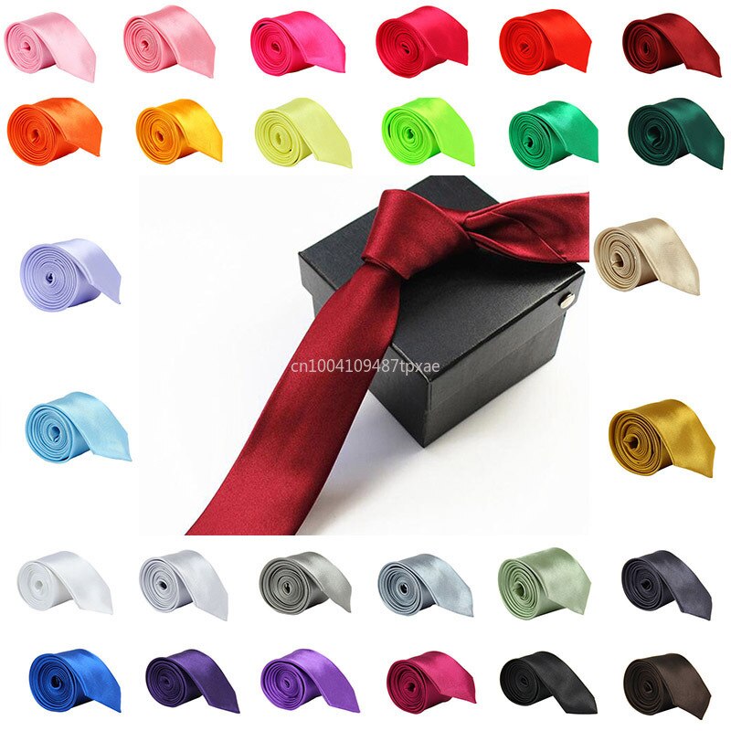 Krawaty dla dzieci chłopcy dziewczęta krawat dla dzieci występ na scenie ceremonia mężczyźni Slim Solid color poliester wąski krawat 5cm regulowany