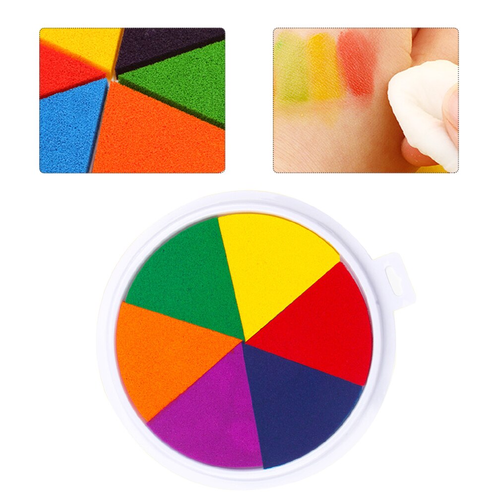 Multi-function Inkpad Portable Ink Pad Children Finger Inkpad Printing Supply
