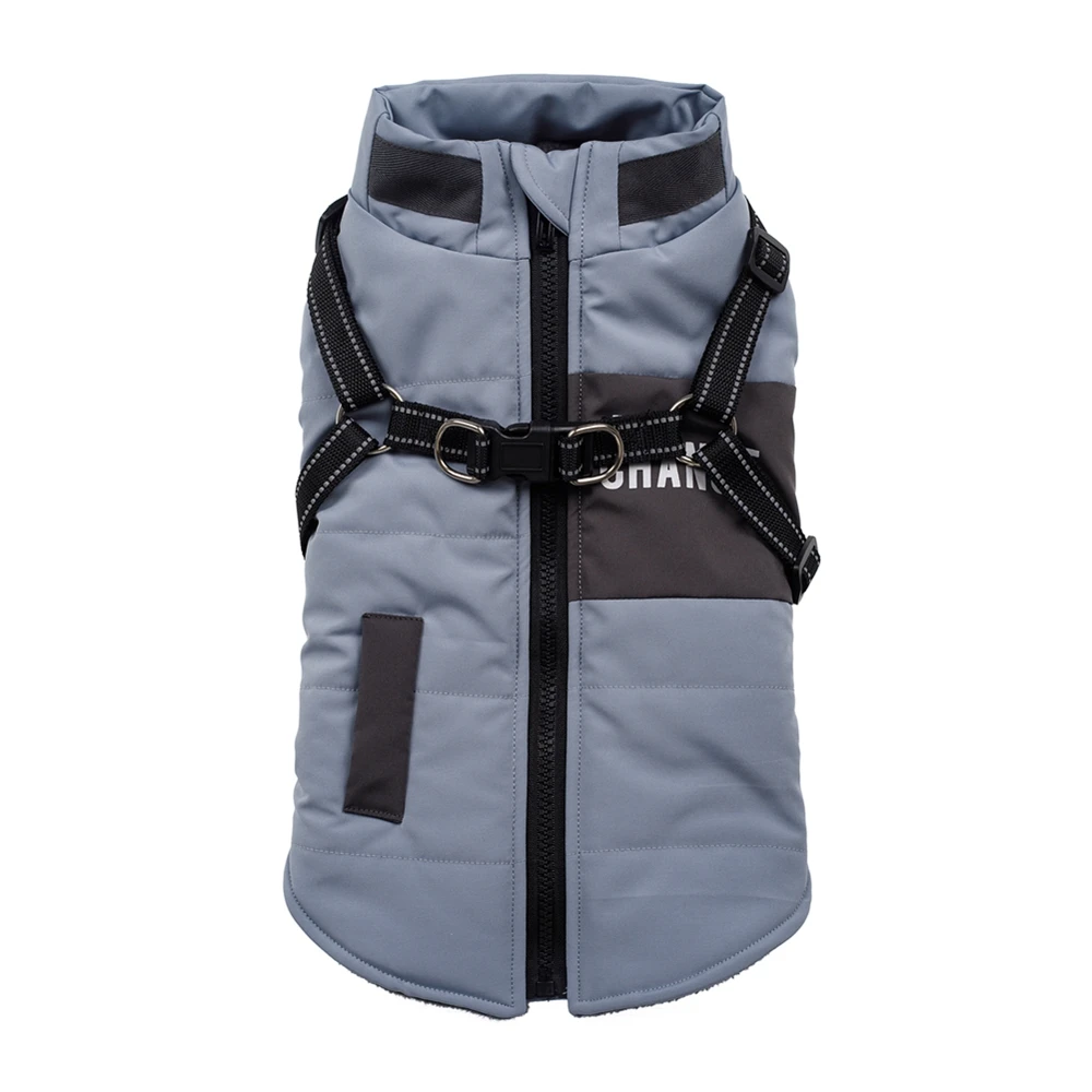 Hundemäntel, Windschutz mit Dual-D-Leine, Weste, Hundejacke, Wärmer Hunde-Kapuzenpullover, warme Hundekleidung: S / Grün