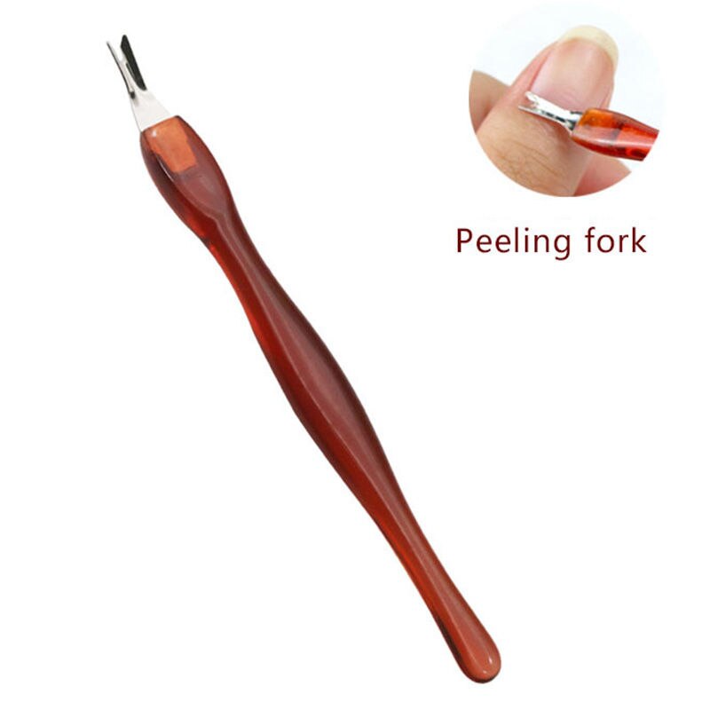 Manucure Nail Art cuticule poussoir tondeuse ongles conseils soin peau dissolvant outil-marron