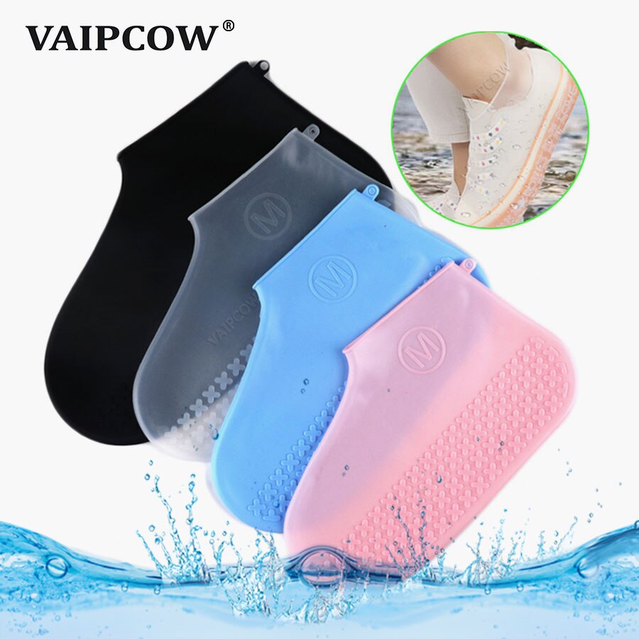 Surchaussures en Silicone recyclables pour hommes, chaussures réutilisables imperméables à la pluie, housse de bottes de pluie antidérapantes lavables, unisexe résistantes à l'usure
