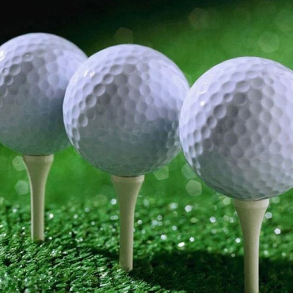 22 pièces balle de Golf balle creuse balle Non poreuse Golf balançoire aides à l'entraînement intérieur Double couche Golf pratique balles pour intérieur (blanc)