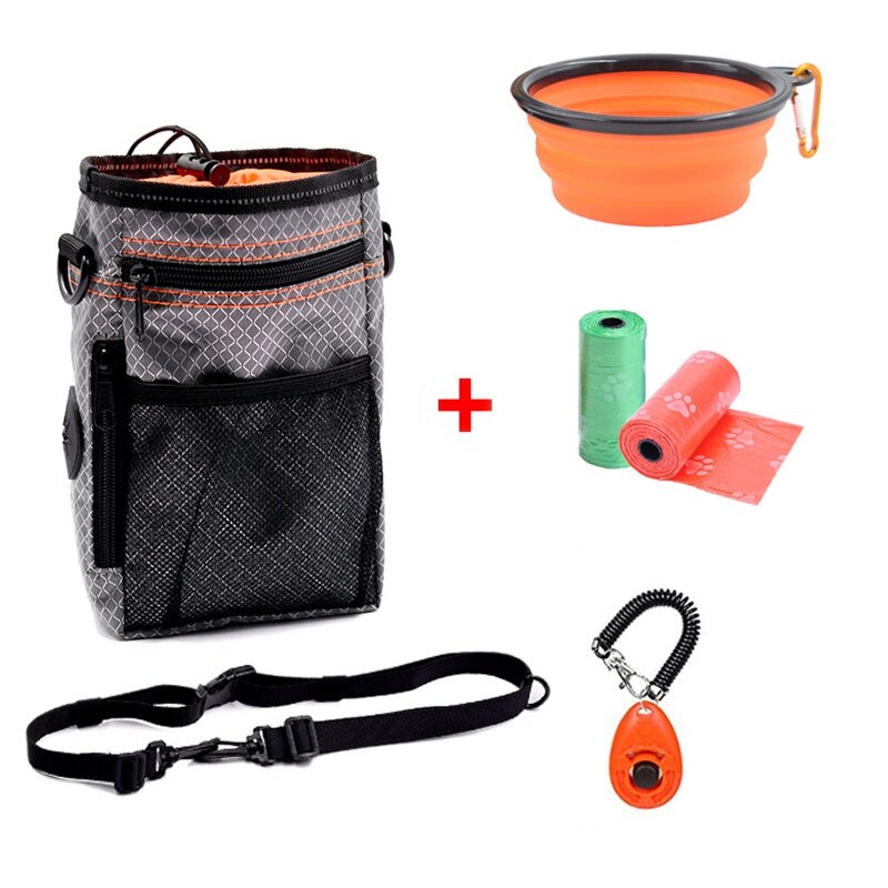 Pet Dog Training Set Snack Treat Pouch Dog Training Tool Set Multi-functional Convenient Easy To Carry Pet Training Tools: O02