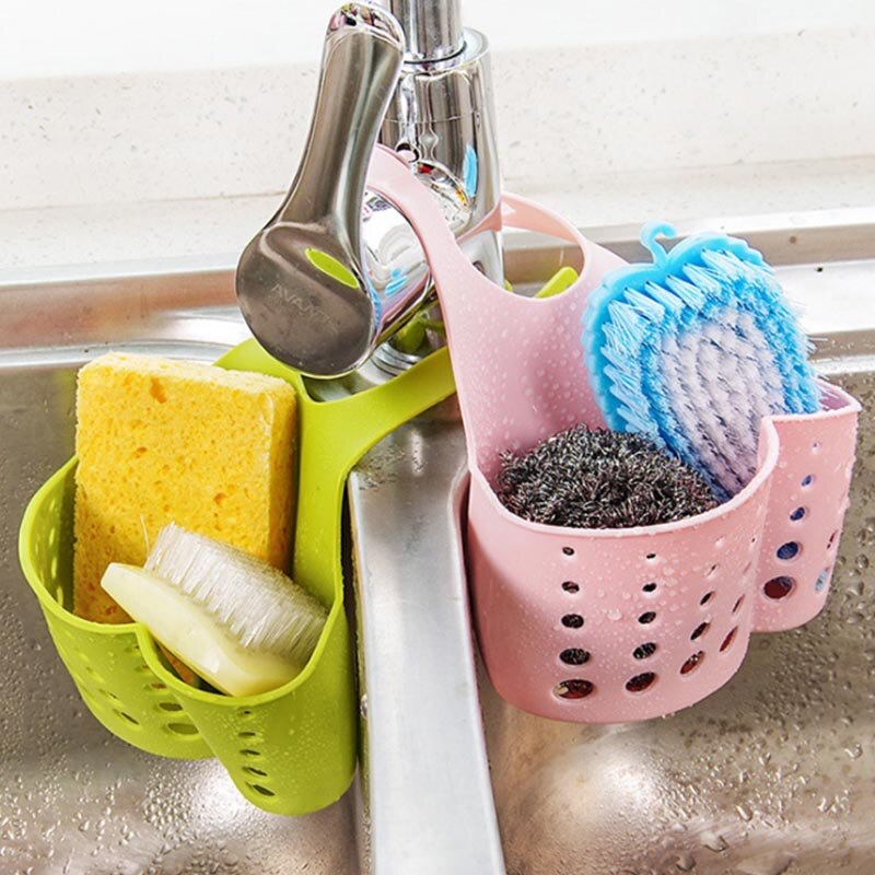 Keuken Spons Houder Aftappen Rack Gootsteen Sponsbakje Badkamer Opslag Plank Gootsteen Houder Afvoer Mand 10