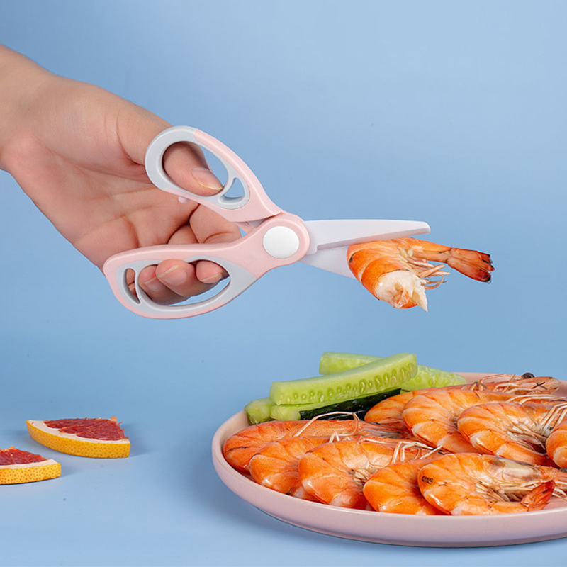 Broyeur d&#39;aliments pour bébés ciseaux en céramique, boîte de rangement Portable, ciseaux de cuisine ménagers, accessoires de table