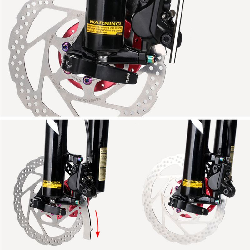 5Pcs Adjusting MTB Bicycle Disc Brake Pads Rotor Alignment Tool Spacer Mounting Assistant Bike Repair Kit