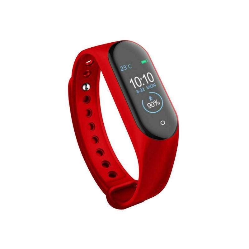M4 smart armbånd fitness tracker ur sport puls blodtryksmåler ure til sundhed fitness tracker skridttæller: 03