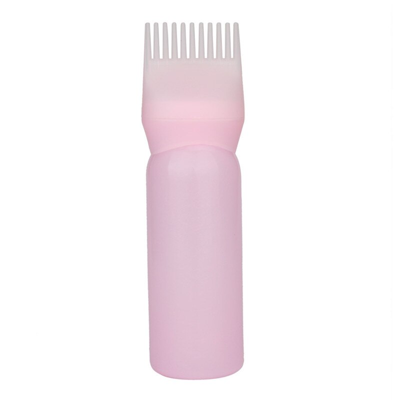 3 Colors Hair Dye Bottle Applicator Brush Dispensing Salon Hair Coloring Dyeing Applicator Bottle