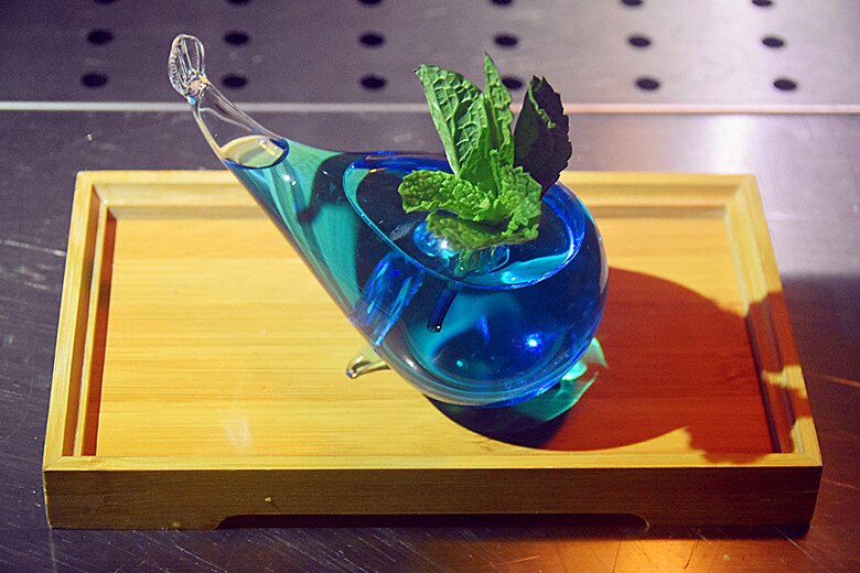 Net rød japansk stil qing bar cocktail glas hval molekyle røget cocktail glasvarer glas kopper vinglas: Default Title