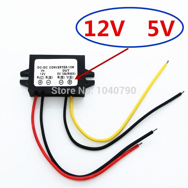 Spanningsregelaar 12 V naar 5 V Auto voeding converter Dc spanningsstabilisator DC-DC voltage