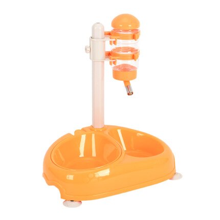 Hoopet advanced pet dog drinkbak, draaibaar en opklapbaar, kattenvoerbak, gemakkelijk schoon, wit, rood: Grijs