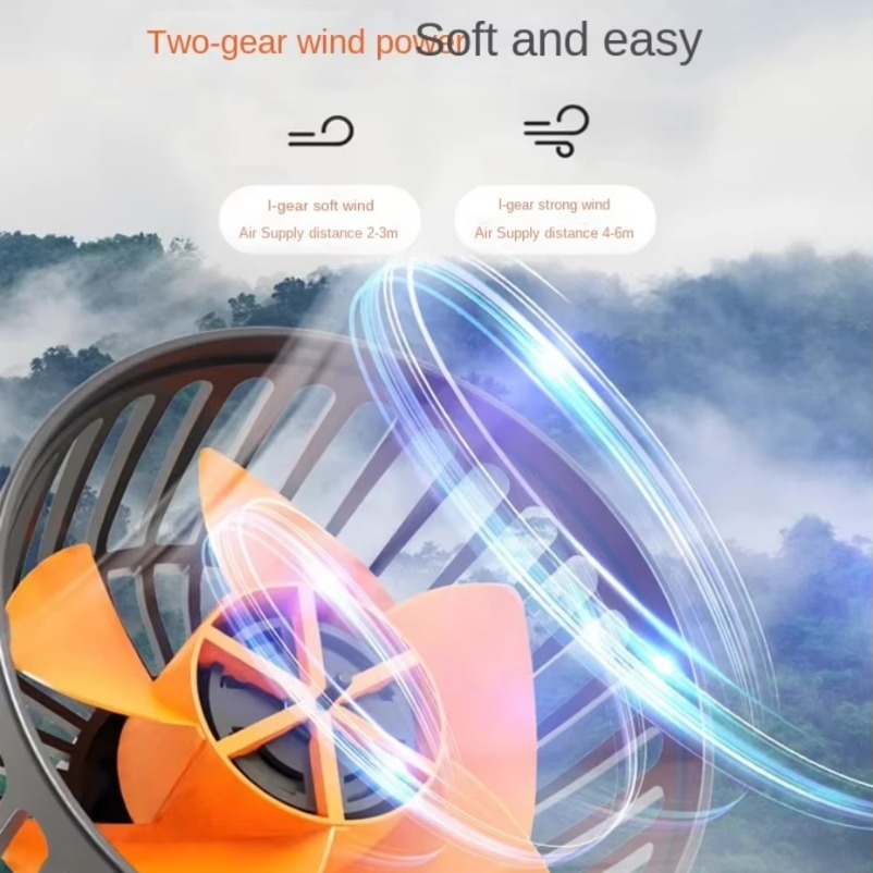 Bilvifte 360 ° justerbar 3 -hodet luftvifte bil elektrisk vifte usb /12v/24v vifte 2 hastigheter stillegående bilvifte til søler hjem og bil