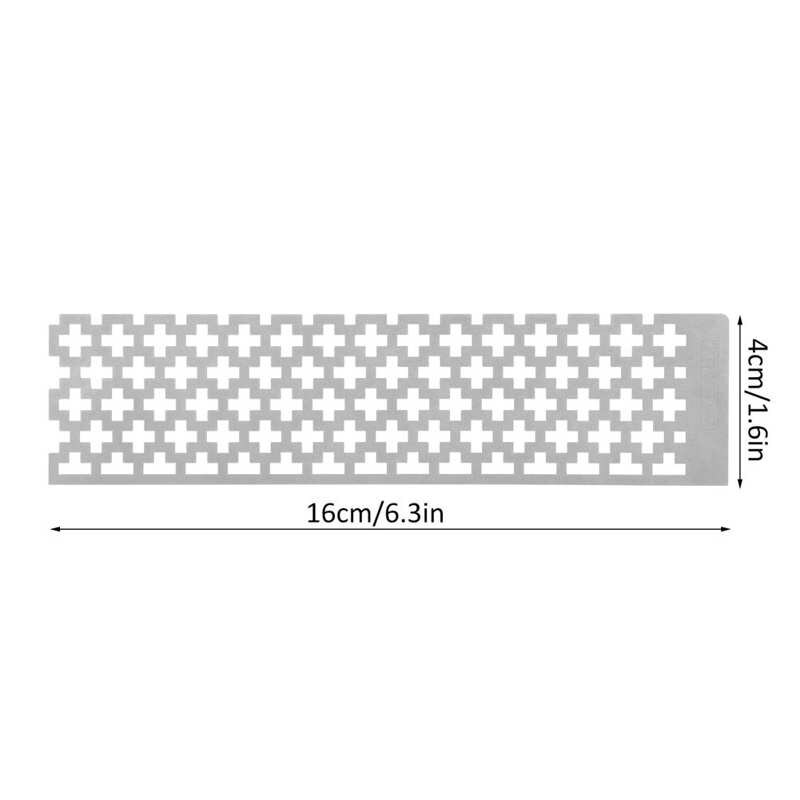 Rvs Schilderij Fix Tool Coating Tekening Heerser Diy Verf Levert Zilver Mesh Heerser Voor Diamant Schilderij Hars