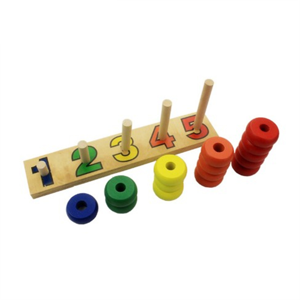 Count match 1-5 number abacus Teaching Aids Board Wooden Mathematics Teaching tools