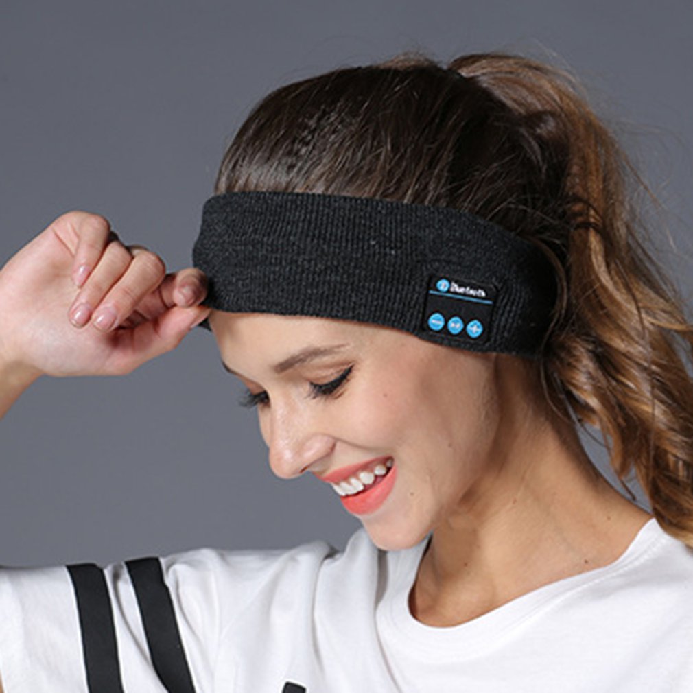 Bluetooth hovedbånd søvn hovedtelefoner trådløs musik sport hovedbånd sove øretelefoner sleepphones